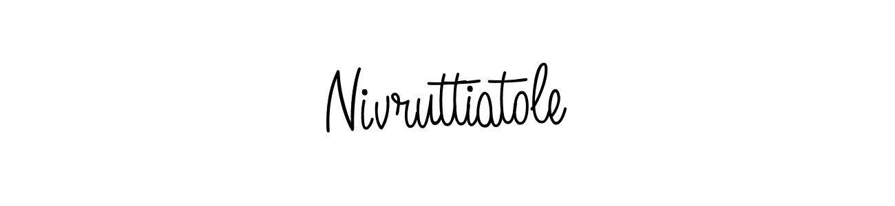 Use a signature maker to create a handwritten signature online. With this signature software, you can design (Angelique-Rose-font-FFP) your own signature for name Nivruttiatole. Nivruttiatole signature style 5 images and pictures png