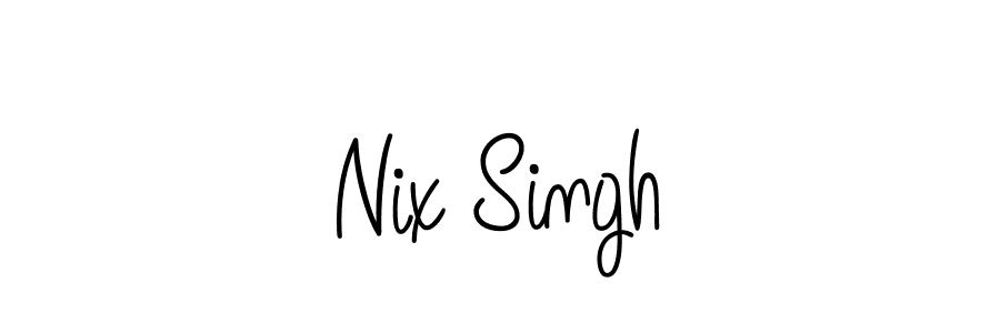 Design your own signature with our free online signature maker. With this signature software, you can create a handwritten (Angelique-Rose-font-FFP) signature for name Nix Singh. Nix Singh signature style 5 images and pictures png