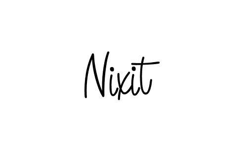 Design your own signature with our free online signature maker. With this signature software, you can create a handwritten (Angelique-Rose-font-FFP) signature for name Nixit. Nixit signature style 5 images and pictures png