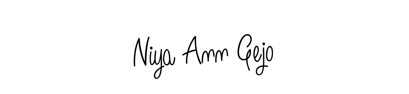 Check out images of Autograph of Niya Ann Gejo name. Actor Niya Ann Gejo Signature Style. Angelique-Rose-font-FFP is a professional sign style online. Niya Ann Gejo signature style 5 images and pictures png