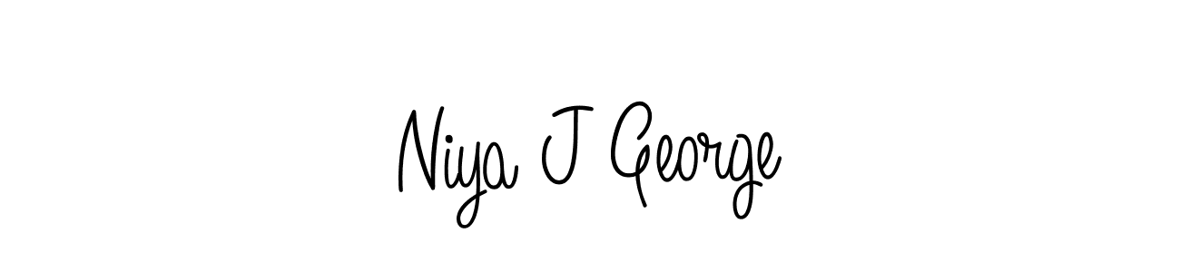 How to Draw Niya J George signature style? Angelique-Rose-font-FFP is a latest design signature styles for name Niya J George. Niya J George signature style 5 images and pictures png