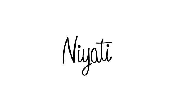 Design your own signature with our free online signature maker. With this signature software, you can create a handwritten (Angelique-Rose-font-FFP) signature for name Niyati. Niyati signature style 5 images and pictures png