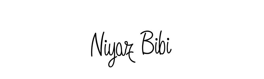 Niyaz Bibi stylish signature style. Best Handwritten Sign (Angelique-Rose-font-FFP) for my name. Handwritten Signature Collection Ideas for my name Niyaz Bibi. Niyaz Bibi signature style 5 images and pictures png