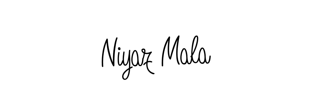 How to Draw Niyaz Mala signature style? Angelique-Rose-font-FFP is a latest design signature styles for name Niyaz Mala. Niyaz Mala signature style 5 images and pictures png