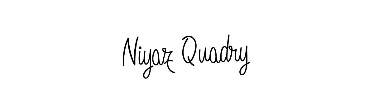How to make Niyaz Quadry name signature. Use Angelique-Rose-font-FFP style for creating short signs online. This is the latest handwritten sign. Niyaz Quadry signature style 5 images and pictures png