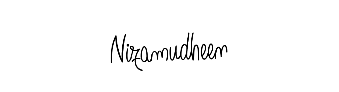 Design your own signature with our free online signature maker. With this signature software, you can create a handwritten (Angelique-Rose-font-FFP) signature for name Nizamudheen. Nizamudheen signature style 5 images and pictures png
