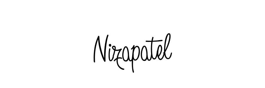 Nizapatel stylish signature style. Best Handwritten Sign (Angelique-Rose-font-FFP) for my name. Handwritten Signature Collection Ideas for my name Nizapatel. Nizapatel signature style 5 images and pictures png