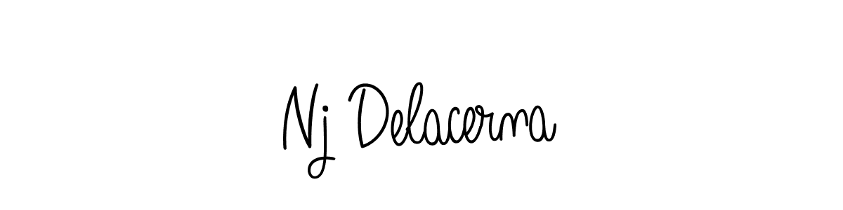 How to Draw Nj Delacerna signature style? Angelique-Rose-font-FFP is a latest design signature styles for name Nj Delacerna. Nj Delacerna signature style 5 images and pictures png