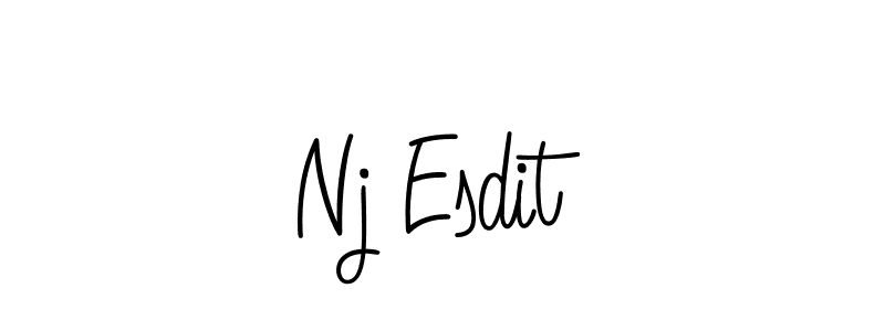 Once you've used our free online signature maker to create your best signature Angelique-Rose-font-FFP style, it's time to enjoy all of the benefits that Nj Esdit name signing documents. Nj Esdit signature style 5 images and pictures png