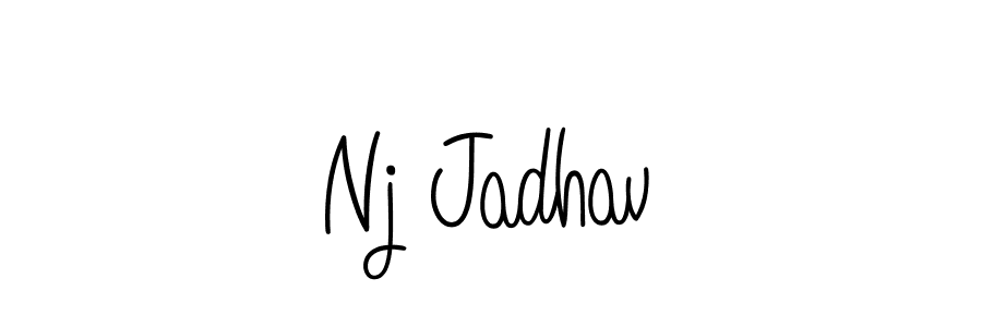 if you are searching for the best signature style for your name Nj Jadhav. so please give up your signature search. here we have designed multiple signature styles  using Angelique-Rose-font-FFP. Nj Jadhav signature style 5 images and pictures png