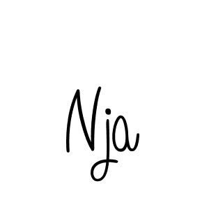 How to Draw Nja signature style? Angelique-Rose-font-FFP is a latest design signature styles for name Nja. Nja signature style 5 images and pictures png