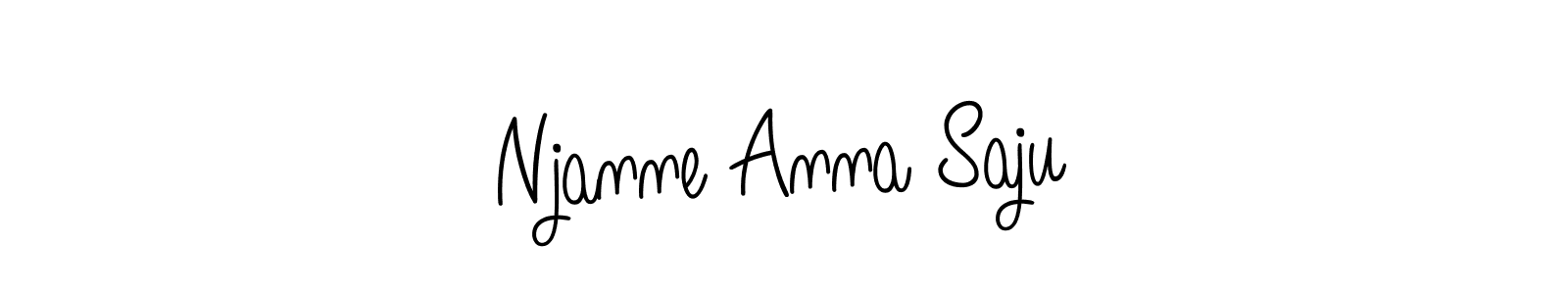 The best way (Angelique-Rose-font-FFP) to make a short signature is to pick only two or three words in your name. The name Njanne Anna Saju include a total of six letters. For converting this name. Njanne Anna Saju signature style 5 images and pictures png