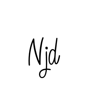 How to make Njd name signature. Use Angelique-Rose-font-FFP style for creating short signs online. This is the latest handwritten sign. Njd signature style 5 images and pictures png