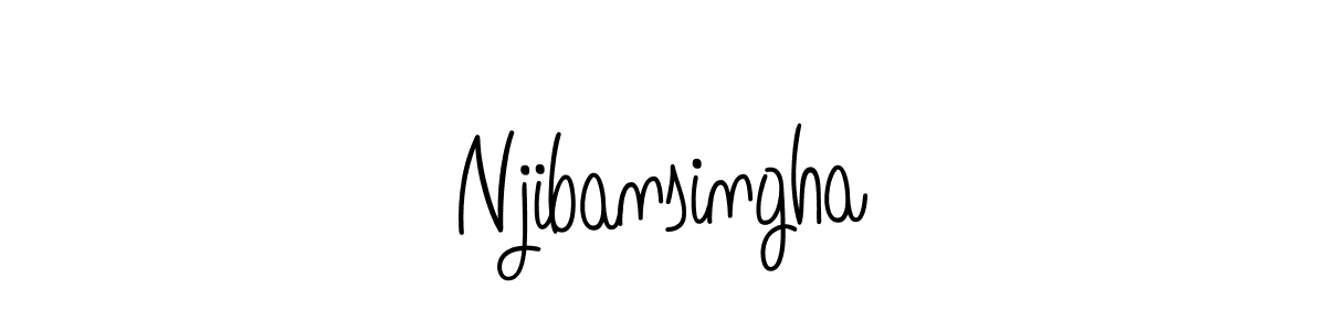 The best way (Angelique-Rose-font-FFP) to make a short signature is to pick only two or three words in your name. The name Njibansingha include a total of six letters. For converting this name. Njibansingha signature style 5 images and pictures png