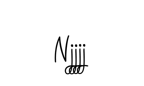 How to make Njjjj name signature. Use Angelique-Rose-font-FFP style for creating short signs online. This is the latest handwritten sign. Njjjj signature style 5 images and pictures png