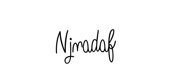 The best way (Angelique-Rose-font-FFP) to make a short signature is to pick only two or three words in your name. The name Njnadaf include a total of six letters. For converting this name. Njnadaf signature style 5 images and pictures png