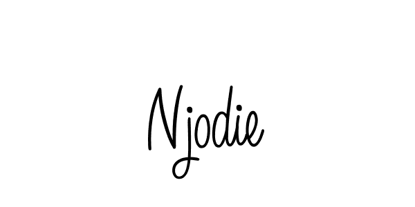 The best way (Angelique-Rose-font-FFP) to make a short signature is to pick only two or three words in your name. The name Njodie include a total of six letters. For converting this name. Njodie signature style 5 images and pictures png