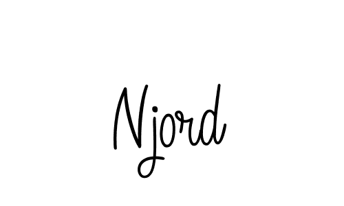 Make a beautiful signature design for name Njord. With this signature (Angelique-Rose-font-FFP) style, you can create a handwritten signature for free. Njord signature style 5 images and pictures png