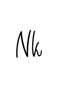 if you are searching for the best signature style for your name Nk. so please give up your signature search. here we have designed multiple signature styles  using Angelique-Rose-font-FFP. Nk signature style 5 images and pictures png