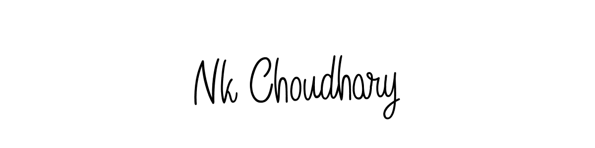 Make a beautiful signature design for name Nk Choudhary. Use this online signature maker to create a handwritten signature for free. Nk Choudhary signature style 5 images and pictures png