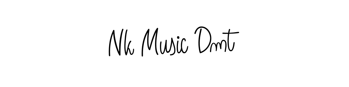 How to make Nk Music Dmt name signature. Use Angelique-Rose-font-FFP style for creating short signs online. This is the latest handwritten sign. Nk Music Dmt signature style 5 images and pictures png