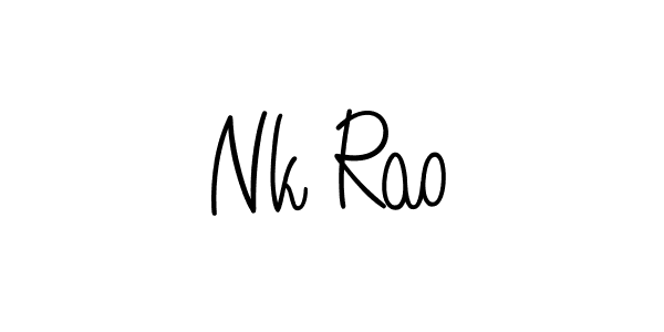 It looks lik you need a new signature style for name Nk Rao. Design unique handwritten (Angelique-Rose-font-FFP) signature with our free signature maker in just a few clicks. Nk Rao signature style 5 images and pictures png