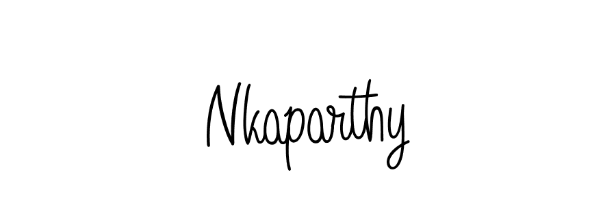 Also we have Nkaparthy name is the best signature style. Create professional handwritten signature collection using Angelique-Rose-font-FFP autograph style. Nkaparthy signature style 5 images and pictures png