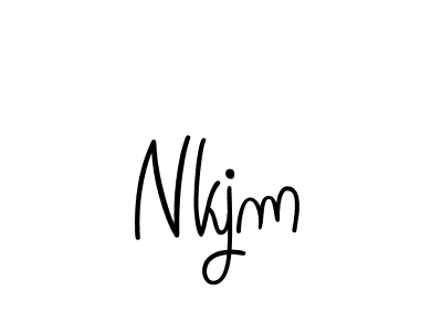 How to Draw Nkjm signature style? Angelique-Rose-font-FFP is a latest design signature styles for name Nkjm. Nkjm signature style 5 images and pictures png