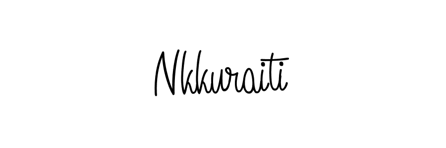 Make a beautiful signature design for name Nkkuraiti. With this signature (Angelique-Rose-font-FFP) style, you can create a handwritten signature for free. Nkkuraiti signature style 5 images and pictures png