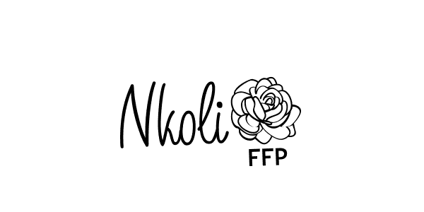 Once you've used our free online signature maker to create your best signature Angelique-Rose-font-FFP style, it's time to enjoy all of the benefits that Nkoli7 name signing documents. Nkoli7 signature style 5 images and pictures png