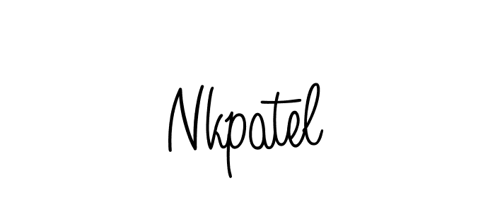 How to make Nkpatel signature? Angelique-Rose-font-FFP is a professional autograph style. Create handwritten signature for Nkpatel name. Nkpatel signature style 5 images and pictures png