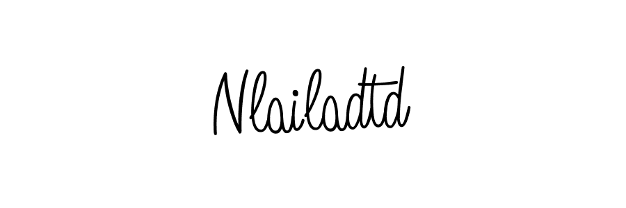 Make a beautiful signature design for name Nlailadtd. With this signature (Angelique-Rose-font-FFP) style, you can create a handwritten signature for free. Nlailadtd signature style 5 images and pictures png