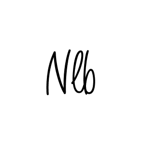 Use a signature maker to create a handwritten signature online. With this signature software, you can design (Angelique-Rose-font-FFP) your own signature for name Nlb. Nlb signature style 5 images and pictures png