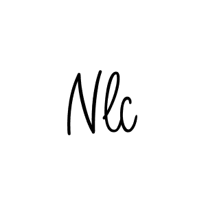 Nlc stylish signature style. Best Handwritten Sign (Angelique-Rose-font-FFP) for my name. Handwritten Signature Collection Ideas for my name Nlc. Nlc signature style 5 images and pictures png