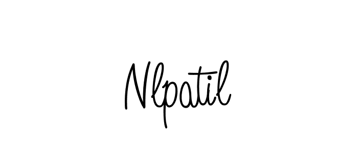 Nlpatil stylish signature style. Best Handwritten Sign (Angelique-Rose-font-FFP) for my name. Handwritten Signature Collection Ideas for my name Nlpatil. Nlpatil signature style 5 images and pictures png