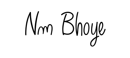 Create a beautiful signature design for name Nm Bhoye. With this signature (Angelique-Rose-font-FFP) fonts, you can make a handwritten signature for free. Nm Bhoye signature style 5 images and pictures png