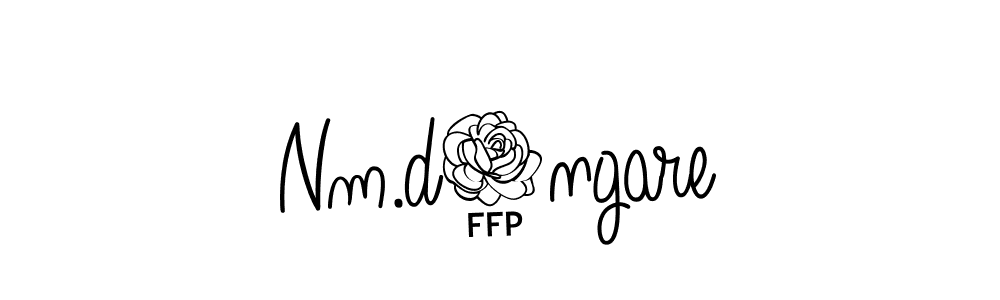The best way (Angelique-Rose-font-FFP) to make a short signature is to pick only two or three words in your name. The name Nm.d9ngare include a total of six letters. For converting this name. Nm.d9ngare signature style 5 images and pictures png