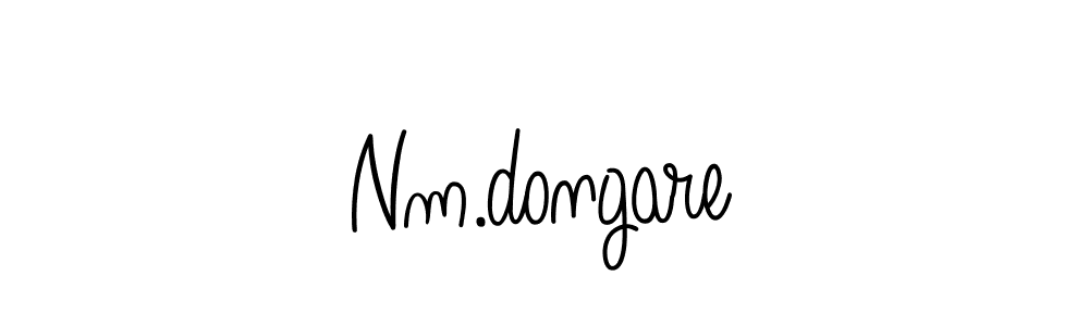 Create a beautiful signature design for name Nm.dongare. With this signature (Angelique-Rose-font-FFP) fonts, you can make a handwritten signature for free. Nm.dongare signature style 5 images and pictures png