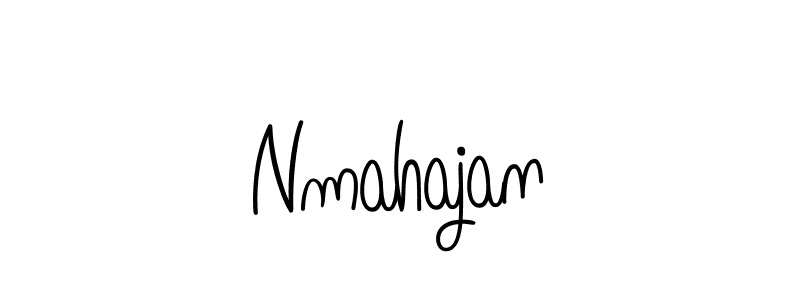 The best way (Angelique-Rose-font-FFP) to make a short signature is to pick only two or three words in your name. The name Nmahajan include a total of six letters. For converting this name. Nmahajan signature style 5 images and pictures png