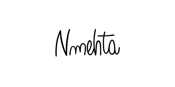 You should practise on your own different ways (Angelique-Rose-font-FFP) to write your name (Nmehta) in signature. don't let someone else do it for you. Nmehta signature style 5 images and pictures png
