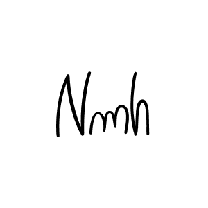 How to make Nmh name signature. Use Angelique-Rose-font-FFP style for creating short signs online. This is the latest handwritten sign. Nmh signature style 5 images and pictures png