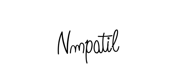 You should practise on your own different ways (Angelique-Rose-font-FFP) to write your name (Nmpatil) in signature. don't let someone else do it for you. Nmpatil signature style 5 images and pictures png