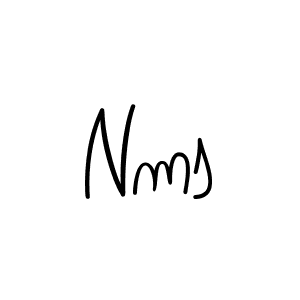 How to make Nms signature? Angelique-Rose-font-FFP is a professional autograph style. Create handwritten signature for Nms name. Nms signature style 5 images and pictures png