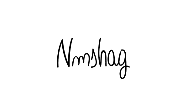 How to make Nmshag name signature. Use Angelique-Rose-font-FFP style for creating short signs online. This is the latest handwritten sign. Nmshag signature style 5 images and pictures png