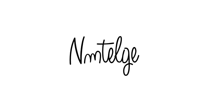 How to make Nmtelge name signature. Use Angelique-Rose-font-FFP style for creating short signs online. This is the latest handwritten sign. Nmtelge signature style 5 images and pictures png