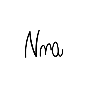 How to make Nna name signature. Use Angelique-Rose-font-FFP style for creating short signs online. This is the latest handwritten sign. Nna signature style 5 images and pictures png