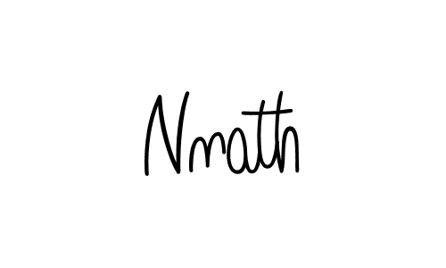 You should practise on your own different ways (Angelique-Rose-font-FFP) to write your name (Nnath) in signature. don't let someone else do it for you. Nnath signature style 5 images and pictures png