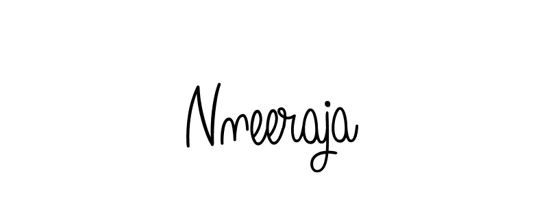 You should practise on your own different ways (Angelique-Rose-font-FFP) to write your name (Nneeraja) in signature. don't let someone else do it for you. Nneeraja signature style 5 images and pictures png