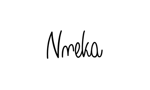 Use a signature maker to create a handwritten signature online. With this signature software, you can design (Angelique-Rose-font-FFP) your own signature for name Nneka. Nneka signature style 5 images and pictures png