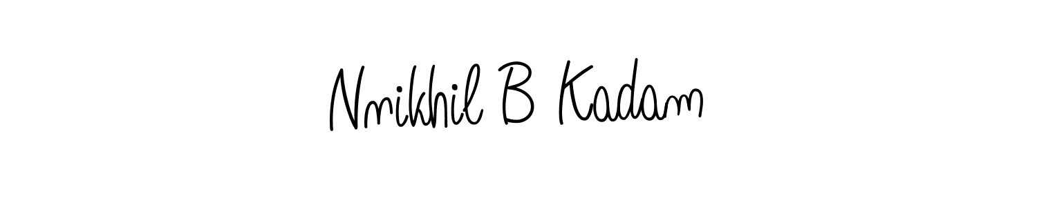 Here are the top 10 professional signature styles for the name Nnikhil B Kadam. These are the best autograph styles you can use for your name. Nnikhil B Kadam signature style 5 images and pictures png